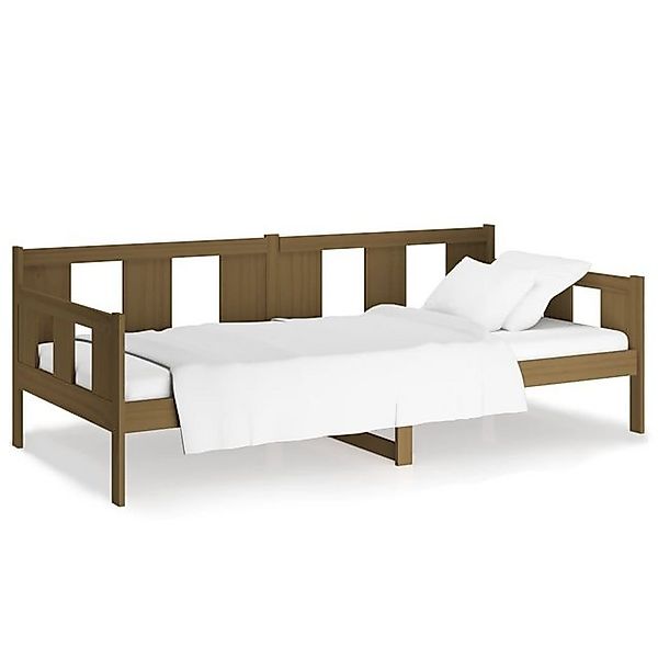 furnicato Bett Tagesbett Honigbraun Massivholz Kiefer 80x200 cm (1-tlg) günstig online kaufen