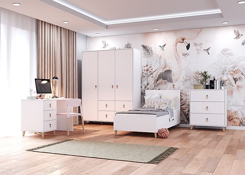 möbel-direkt.de Jugendzimmer-Set Svala, (Komplett Set, 4-tlg., günstig online kaufen