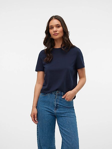 Vero Moda Kurzarmshirt "VMPAULINA SS T-SHIRT GA JRS NOOS" Baumwolle, regula günstig online kaufen