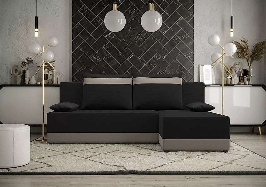 ALTDECOR Ecksofa TOLEDI, Couch mit Schlaffunktion, Wohnzimmer - Wohnlandsch günstig online kaufen