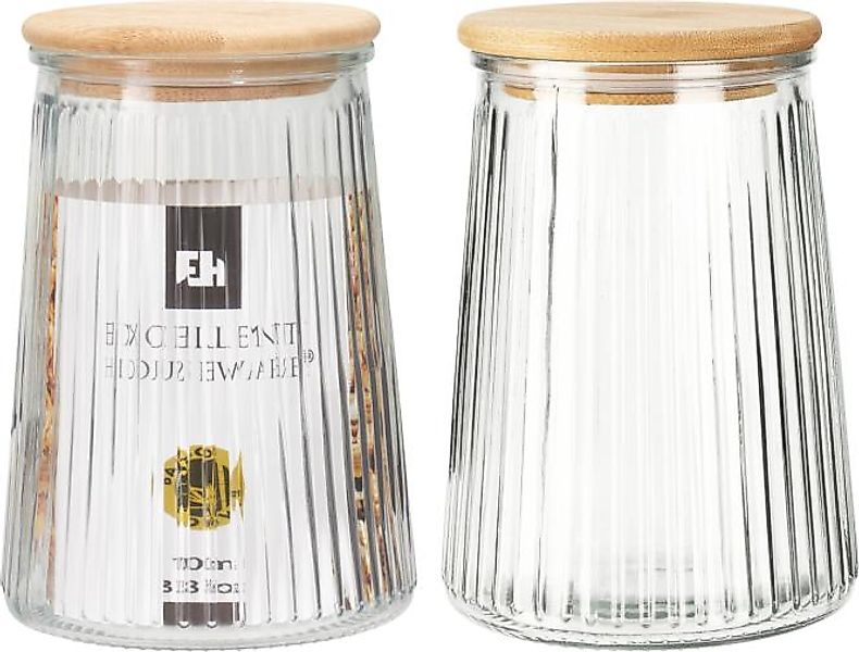VORRATSTOPF 1 Stück ca. 1000 ml mit Deckel Glas transparent günstig online kaufen