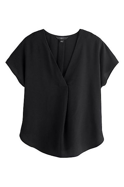 Next Kurzarmbluse Relaxed Fit Kurzarm-Bluse mit V-Ausschnitt (1-tlg) günstig online kaufen