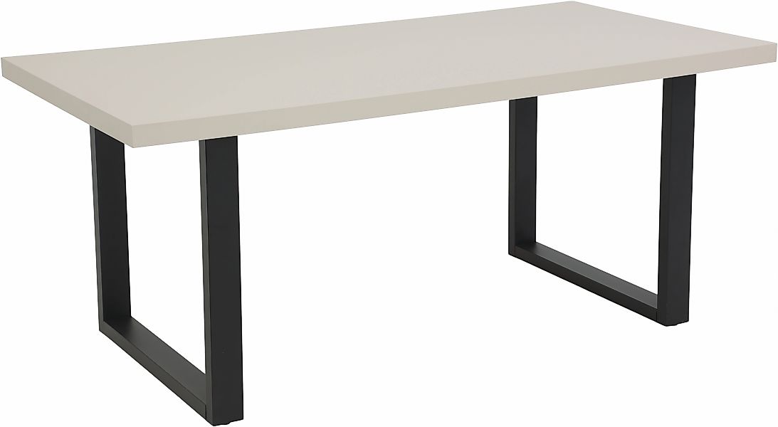 HELA Esstisch "MERAN", (1 St.), U-Gestell,Cashmere,Azoto Matt lackiert,Meta günstig online kaufen