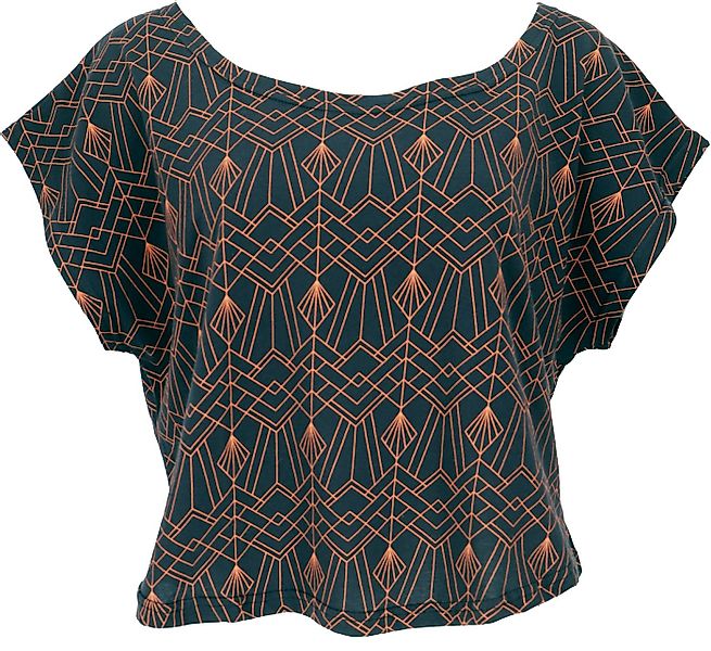 Guru-Shop T-Shirt Weites Damen T-Shirt, oversize Goashirt mit.. Festival, E günstig online kaufen