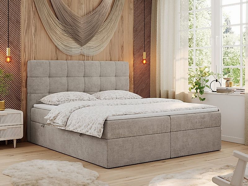 MKS MÖBEL Boxspringbett ERNI (Set, Packung, T30-Schaum, H3-Matratze, 7 Härt günstig online kaufen