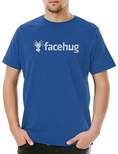 Urban Backwoods Print-Shirt Urban Backwoods Facehug Herren T-Shirt Royalbla günstig online kaufen