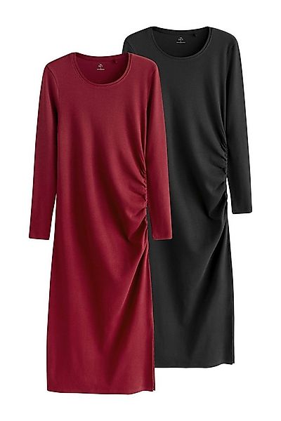 The Set Maxikleid The Set Gerippte Langarm-Maxikleider, 2er-Pack (2-tlg) günstig online kaufen