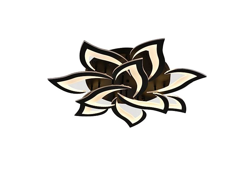 Riserva Deckenleuchte Warmes Licht,Acryl Deckenleuchte,Schwarz,10 Lichter,3 günstig online kaufen