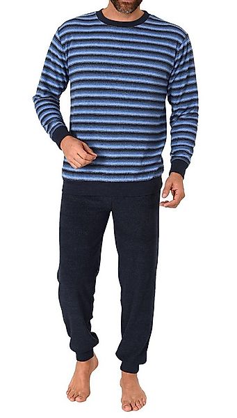 Trend by Normann Pyjama Herren Frottee Schlafanzug mit Bündchen - auch in Ü günstig online kaufen
