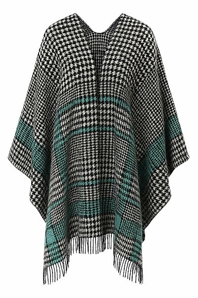 COLLEZIONE ALESSANDRO XXL-Schal "Hahnentritt" 1 Stk. schwarz-weiß mit braun günstig online kaufen