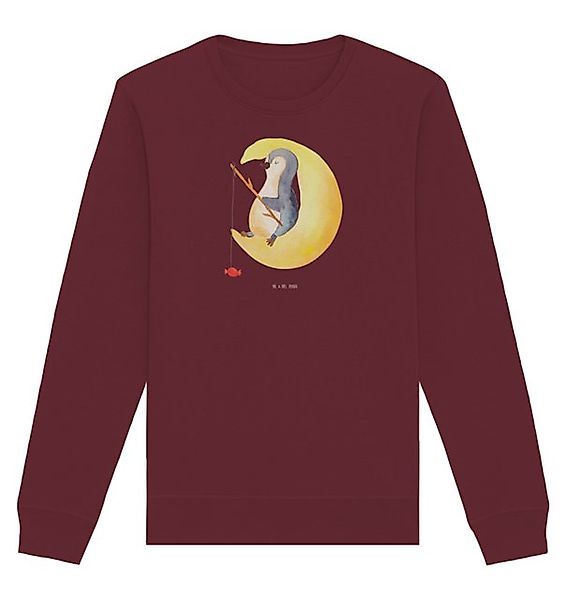 Mr. & Mrs. Panda Longpullover Pinguin Mond Größe M - Burgundy - Geschenk, S günstig online kaufen