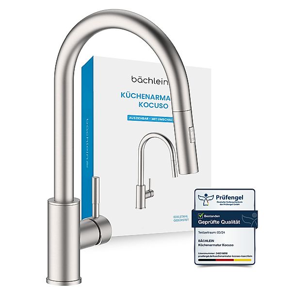 Bächlein Spültischarmatur Elegante Küchenarmatur Kocuso (Edelstahl günstig online kaufen