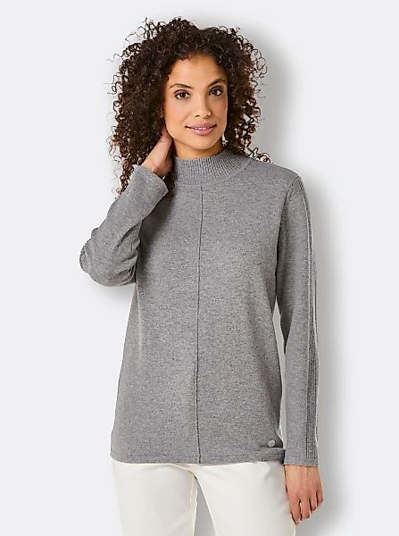 CREATION L PREMIUM Stehkragenpullover "Merino-Kaschmir-Pullover" günstig online kaufen
