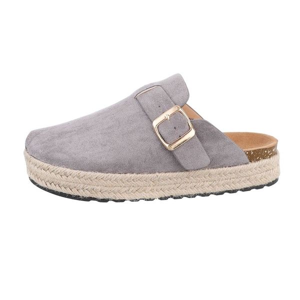 Ital-Design Damen Mules Freizeit Pantolette Flach günstig online kaufen