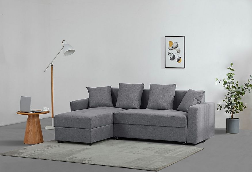 OTTO home Ecksofa "KILLAM, 217 cm, L-Form, mit Schlaffunktion u. Bettkasten günstig online kaufen