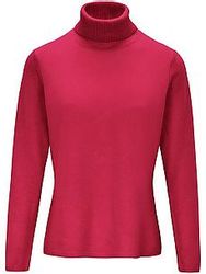 Rollkragen-Pullover aus Schurwolle und Kaschmir Peter Hahn pink günstig online kaufen