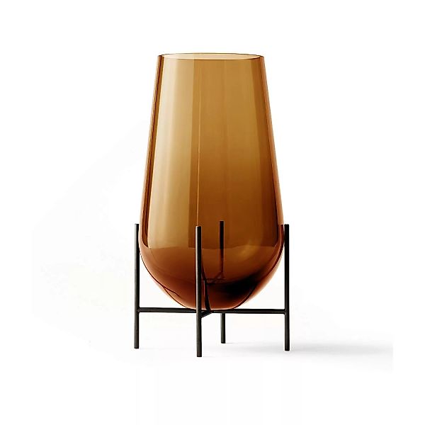 Menu - Échasse Vase M - bernstein/H 45cm / Ø 22cm/Gestell Messing bronziert günstig online kaufen