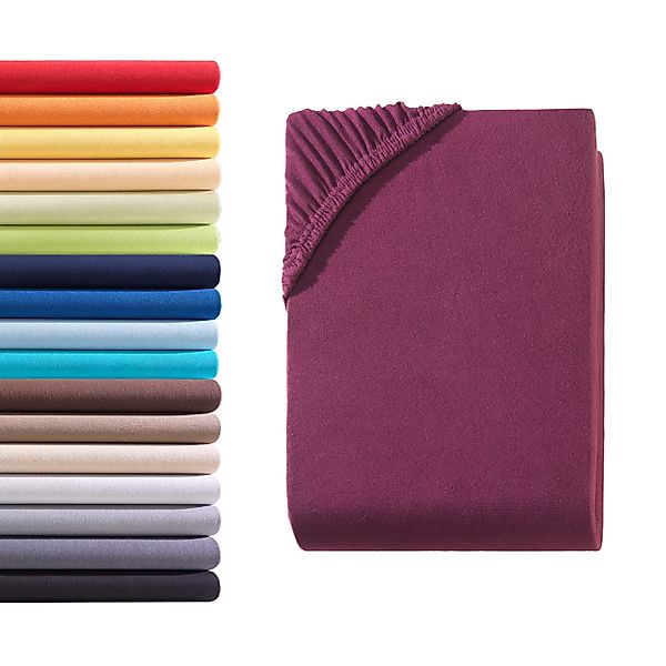 Hometex Premium Textiles Spannbettlaken Jersey Spannbettlaken 100% Baumwoll günstig online kaufen