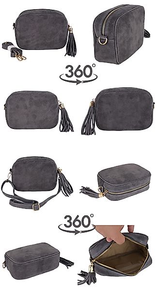MIRROSI Umhängetasche Damen klein Crossbody Bag, Echtleder made in Itlay (2 günstig online kaufen