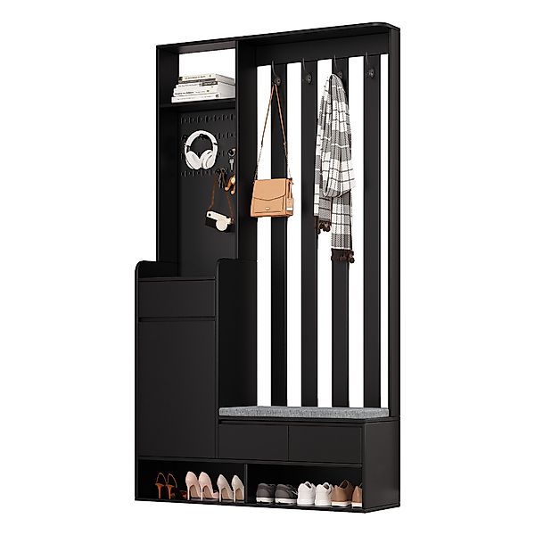 SOFTWEARY Garderoben-Set, mit Sitzfläche, Schuhregal und günstig online kaufen