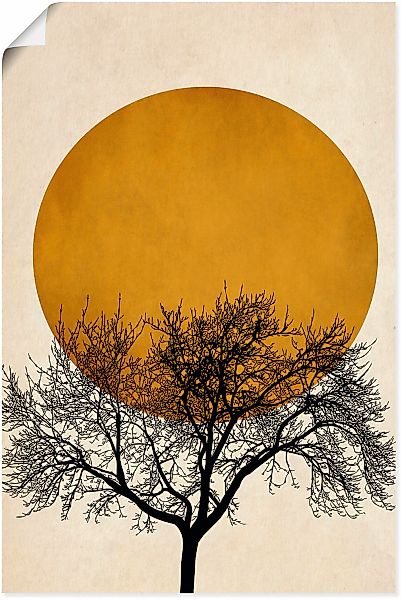 Artland Wandbild "Wintermorgen" Baumbilder 1 Stk. tlg. als Leinwandbild, Po günstig online kaufen