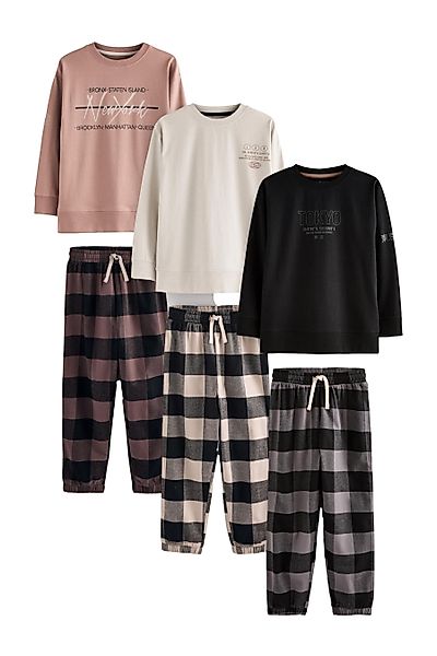 Next Pyjama Karierte Pyjamas aus Webstoff günstig online kaufen