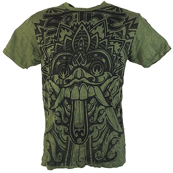 Guru-Shop T-Shirt Sure Herren T-Shirt Dragon - olive Goa Style, Festival, a günstig online kaufen