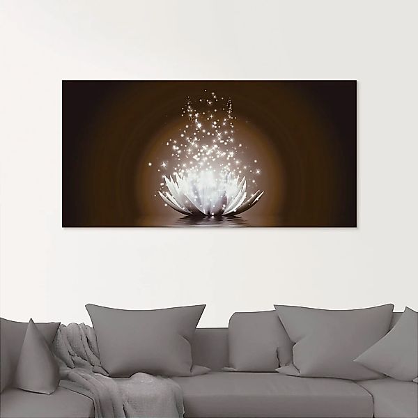 Artland Glasbild "Magie der Lotus-Blume" Blumen 1 Stk. tlg. in verschiedene günstig online kaufen