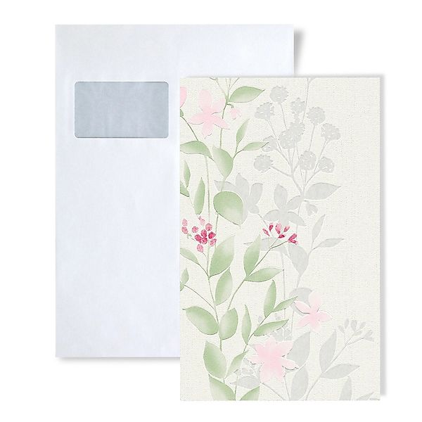 PROFHOME 1 MUSTERSTÜCK S-372661-GU DIN A4 MUSTER der Floral Tapete günstig online kaufen