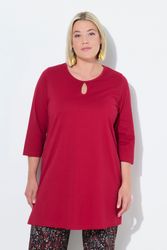 Ulla Popken Longshirt Longshirt A-Linie Rundhalsausschnitt günstig online kaufen