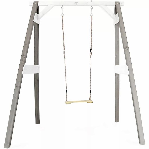 Axi Einzelschaukel Grau - Weiß 160 x 181 x 207 cm günstig online kaufen