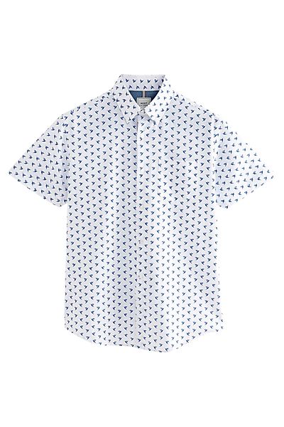 Next Businesshemd Oxford-Kurzarmhemd mit Print (1-tlg) günstig online kaufen