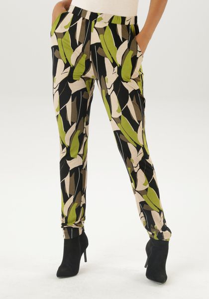 Aniston SELECTED Schlupfhose mit trendigen Allover-Print günstig online kaufen