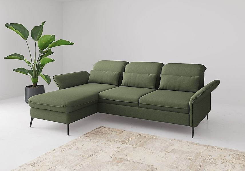 sit&more Ecksofa "Emely, inkl. Sitztiefenverstellung", wahlweise mit Bettfu günstig online kaufen
