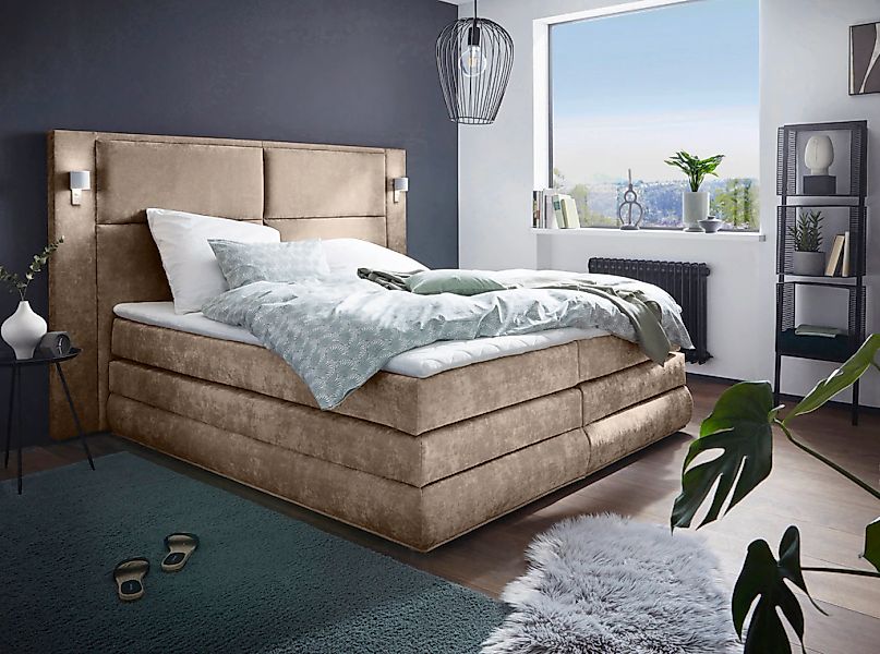 COLLECTION AB Boxspringbett Copenhagen, inklusive Bettkasten und Topper, wa günstig online kaufen