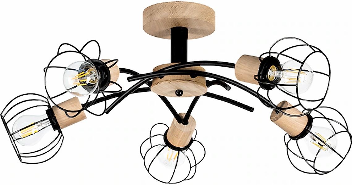 BRITOP LIGHTING Deckenleuchte »Viviane«, 5 flammig, Leuchtmittel E27   ohne günstig online kaufen