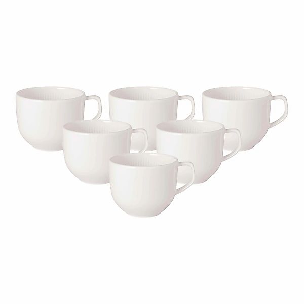 Villeroy & Boch Tasse "Kaffeetassen Afina 150 ml 6er Set weiß" günstig online kaufen