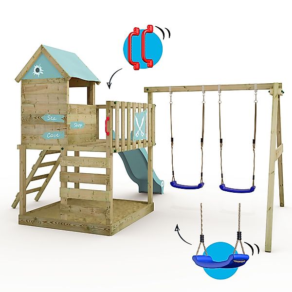 Wickey Spielturm Smart Cave – Abenteuer-Klettergerüst günstig online kaufen