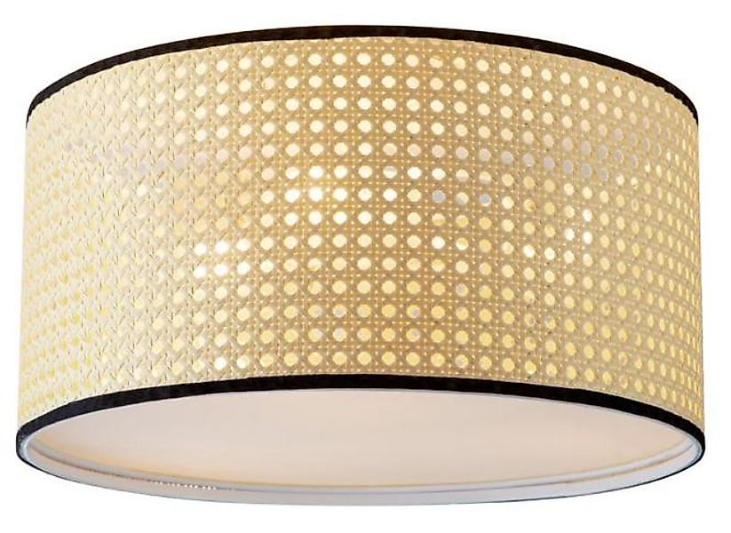 Neumarkt Abverkauf Deckenleuchte / Leuchte Rattan OPTIK 3 Flammig Deckenlam günstig online kaufen