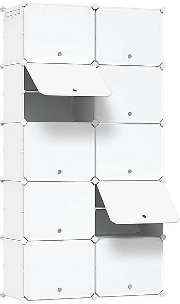 Woltu Schuhregal, 1-tlg., Schuhaufbewahrung mit 10 Fächern für 40 Paar Schu günstig online kaufen