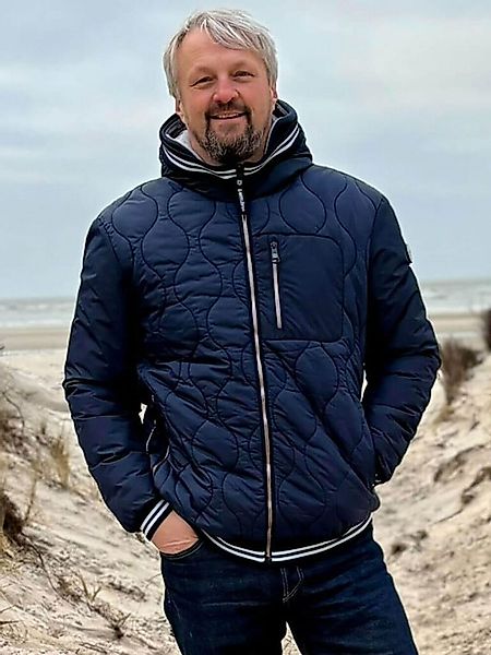 Wattlöper Steppjacke Herren Jacke modisch gesteppt unifarben mit Kapuze und günstig online kaufen