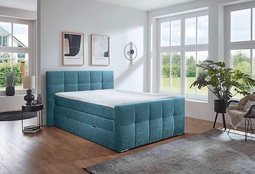 Places of Style Boxspringbett »Rosà«, H3/H3, H3/H4, H4/H4 möglich günstig online kaufen
