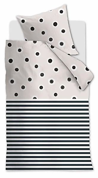 vtwonen bed&bath | Bettwäscheset Stripe und Eye günstig online kaufen