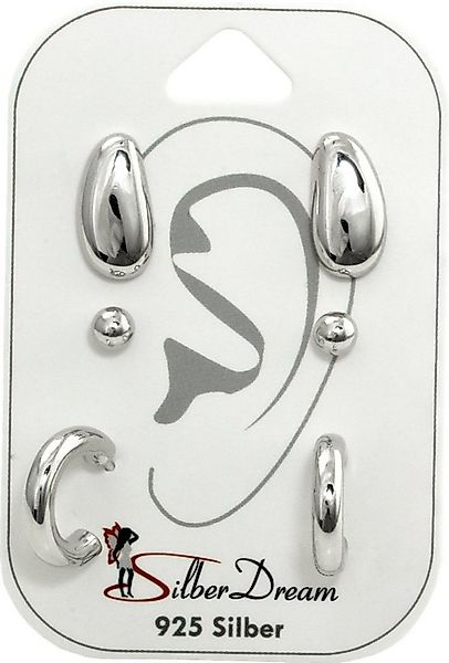 SilberDream Paar Ohrstecker SilberDream 3er Ohrringe Set Ohrstecker (Ohrste günstig online kaufen