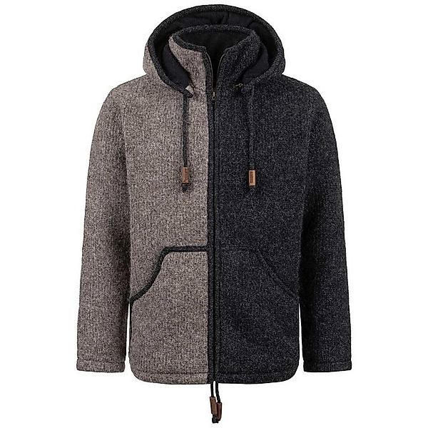 ALMHUBER Strickjacke Herren Strickjacke Schurwolle Nordisch + Kapuze Winter günstig online kaufen