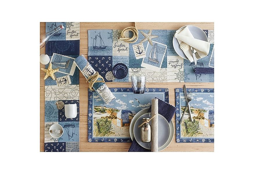 sander table + home Tischdecke Tischläufer "Sailor Patch", Gobelin Motiv günstig online kaufen