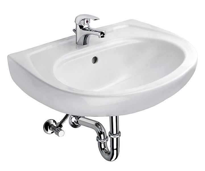 CORNAT Waschbecken Cornat Waschtsich-Komplett-Set 60 cm, weiß günstig online kaufen