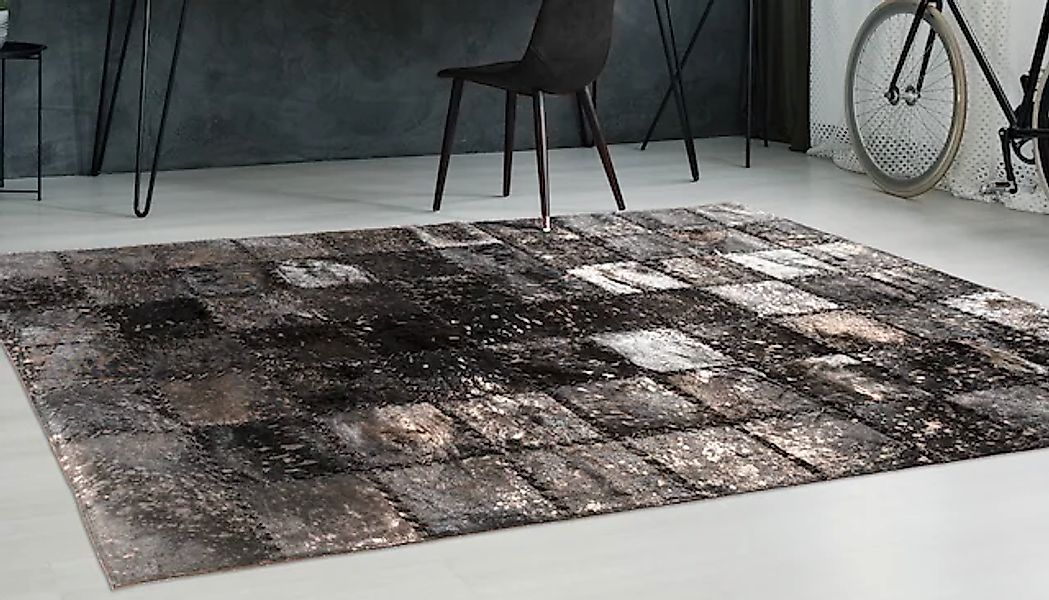 calo-deluxe Fellteppich "Rankel 205 Lederteppich" rechteckig 5 mm Höhe farb günstig online kaufen