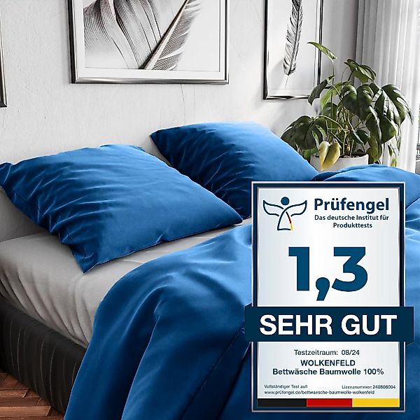 Wolkenfeld Bettwäsche "Renforcé Bettwäsche Baumwolle - Natürlich weiches Sc günstig online kaufen