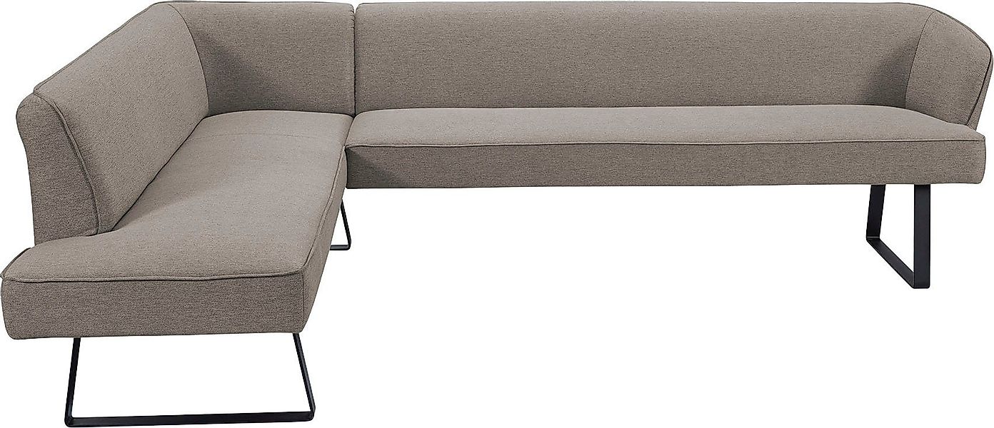 exxpo - sofa fashion Eckbank "Americano", mit Keder und Metallfüßen, Bezug günstig online kaufen